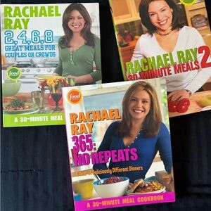 Rachael Ray Cookbook Collection - Green, Red, Pink Covers